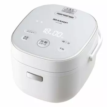 Рисоварка Sharp на 3 чашки Living Alone Микрокомпьютер Функция приготовления хлеба Белый KSCF05BW KS-CF05B-W