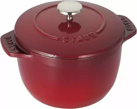 Рисоварка Staub Cocotte de GOHAN Cherry S, литая эмалированная рисоварка на 1 чашку, японская La Cocotte de GOHAN La 12cm [Авторизованный продукт] красный
