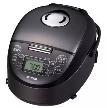 Рисоварка TIGER IH Rice 3 Freshly Small 5, глиняная, с покрытием из стали, черного цвета, чашки, приготовленная, емкость, инфракрасный слой, горшок, JPF-G055KL