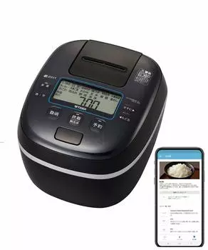 Рисоварка Tiger Thermos с функцией IoT 2021 Go Pressure IH Type Earthen Pot Myth Brand Rice Cooking Classic Black (ТИГР)