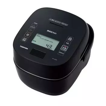 Рисоварка Toshiba емкостью 5,5 стаканов, вакуумная рисоварка IH Jar, вакуумное сохранение тепла в течение 40 часов, полированный рис, кованая медная кастрюля RC-10VSP(К) Гран Блэк