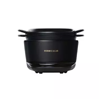 Рисоварка Vermicular Rice Pot на 5 чашек, премиум-класса, черная, ограниченная серия с эксклюзивной книгой рецептов RP23A-PB-L