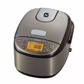Рисоварка ZOJIRUSHI IH [3 чашки] Super Cooking из нержавеющей стали коричневого цвета NP-GK05(XT)