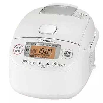 Рисоварка Zojirushi Mahobin на 3 чашки, тип IH, экстремальная готовка, черная, Maru, толстая, белая NP-RN05-WA