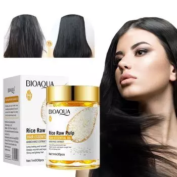 Рисовое пюре, капсулы для ухода за волосами, эфирное масло, восстанавливающий питательный кондиционер 1ml*30pcs