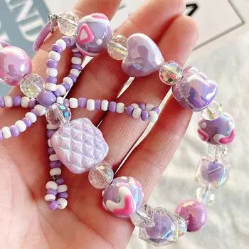 Рисовые бусины бант мобильный телефон шнурок анти-потеря телефон цепочка кулон брелок наушники камера цепочка сумка цепочка на руку декор жёлтый