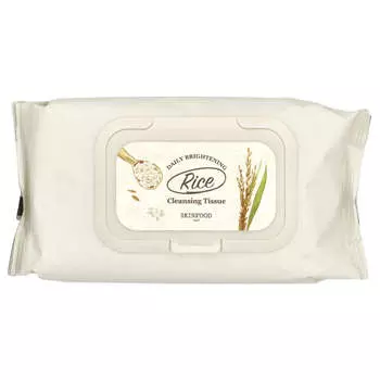 Рисовые очищающие салфетки для ежедневного осветления, 80 штук