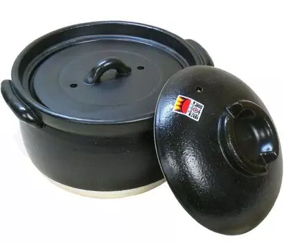 Рисовый горшок Yokkaichi Banko 3 Go (двойная крышка)