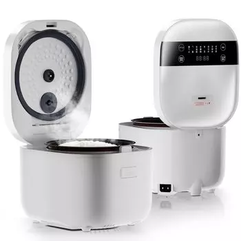 Рисовый микрокомпьютер типа AONCIA, совместимый с коричневой сенсорной панелью, рисоварка для одного человека, белая рисоварка на 3 чашки, многофункциональная плита,