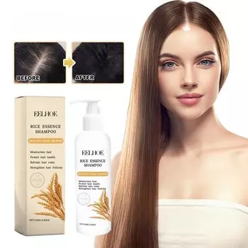 Рисовый шампунь против выпадения волос глубоко очищает, увлажняет и восстанавливает корни волос, укрепляет волосы и предотвращает выпадение густых волос. 100g