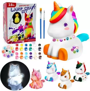 Рисуемый рисунок животного краска ремесло DIY ручная работа непрямой ночной постановка школьный подарок лампа, комплект, комплект, комплект, комплект, освещение, свет, игрушка, мальчики, девочки,