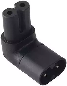 Рисунок 8 IEC 320 90 градусов вверх вниз прямой угол прямоугольный адаптер переменного тока удлинитель 1 шт C7~C8 (черный)