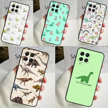 Рисунок динозавра для Samsung Galaxy M21 M51 M12 M32 M52 M13 M23 M33 M53 M34 M54 M30s M31s M15 M55 M20 чехол Samsung M30s
