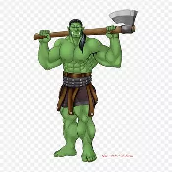 Рисунок гоблина Azog Goblin, термопереносная печать, виниловые нашивки, наклейки для одежды, аппликации «сделай сам», моющиеся нашивки