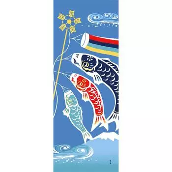 Рисунок хама стильный карповый стример tenugui синий