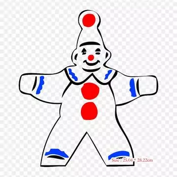 Рисунок клоуна, простой Джокер, клоун, утюг с термопереносной печатью, виниловые нашивки, наклейки для одежды, аппликации «сделай сам», моющиеся нашивки