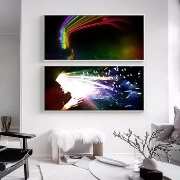 Рисунок маслом абстрактная научная фантастика богиня искусство холст картина гостиная коридор офис украшение дома фреска без рамки 20*40cm No Frame