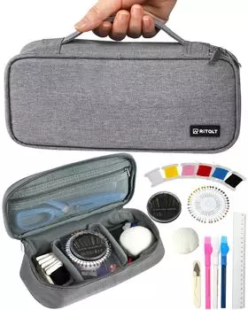 RiTaLT Шитье Швейные инструменты для начальной школы Начальная школа Набор швейных инструментов Набор, Набор, Взрослые, Студенты, Девочки, Мальчики, (Серый)