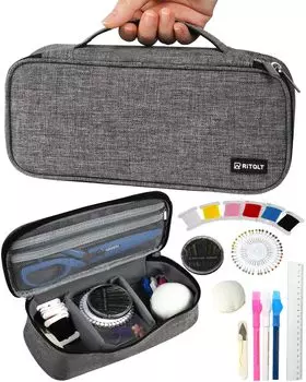 RiTaLT Шитье Швейные инструменты Начальная школа Начальная школа Швейные инструменты Набор, Набор, Студенты, Взрослые, Девочки, Мальчики, (Угольно-серый)