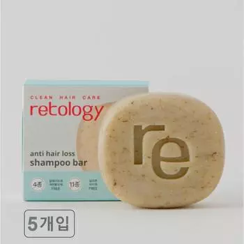 Ritology Hair Loss Natural Shampoo Bar Soap 100g, 5 pieces