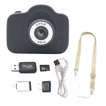 Ritopora Kids Toy Digital Auto Zoom поставляется с Поставляется с Поставляется с Игрой [Оригинальный продукт] Камера, Камера, Детская камера, Детская чёрный