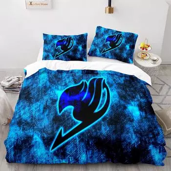 Riven Fairy Tail Icon Duvet Cover Set King Queen Double Full Twin Single Size Комплект постельного белья EU single(135x200cm)