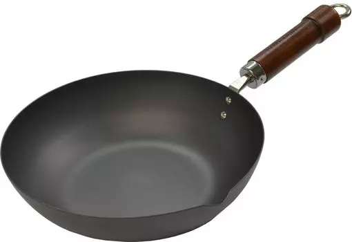 River Light Goku Japan Urushi Iron Frying Deep Iron Nitriding IH Rust Изготовлено в KU1430 Сковорода, кастрюля для жарки, 30 см, нитрид, обработка, совместимо,