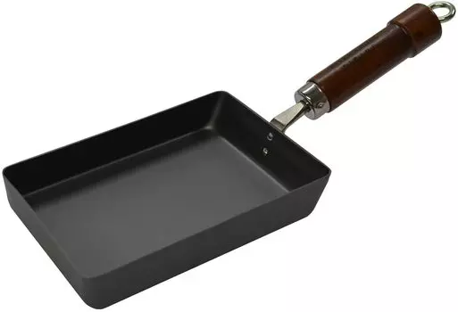 River Light Goku Japan Urushi Iron Tamagoyaki Frying Iron Nitriding IH Rust Made in Japan KU1613 Pan, Small, Nitride, Processing, Compatible,