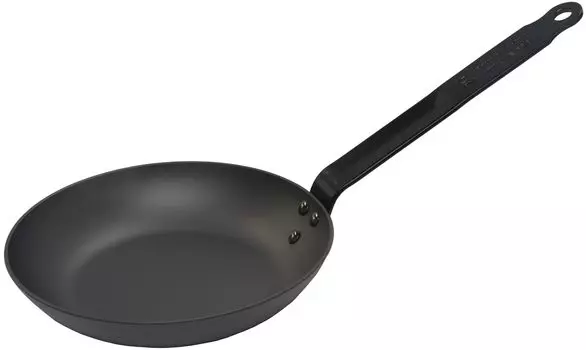 River Light Goku PRO Iron Frying Pan 20cm Iron Nitride Nitriding Compatible with IH Rust Resistant Made in Japan KPR1220