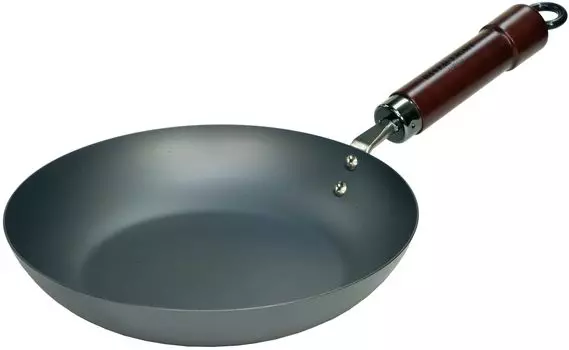 River Light K1220 Extreme Iron Frying Pan 20cm Iron Nitride Nitriding Processing IH Compatible Rust Resistant Wok K1220