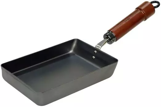 Сковорода River Light Kiwami Iron Tamagoyaki Нитридирование IH Ржавчина Сделано в Японии K1613 Сковорода, Маленькая, Нитрид, Обработка, Совместимая, Устойчивая, чёрный