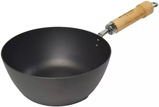 River Light Kiwami JAPAN Iron One Hand Small Pot 20 см Nitride Iron Nitriding Совместимо с IH Rust Устойчиво Сделано в Японии J1420WH чёрный