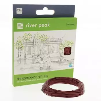 River Peak Fly Line Weight Forward Тонущий шнур 100 футов WF 30,5 м #6 WF-6S коричневый