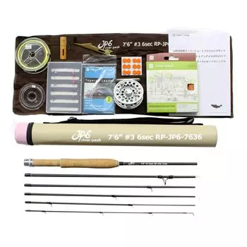 River Peak Super short fly удилище для горных ручьев JP6 6 частей карбоновое удилище катушка 7 6 #3 литой