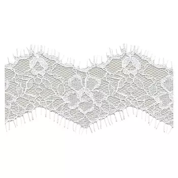 Речная отделка кружева 1 рулон SIC. C/#00 Белый с оттенком (10м) SIC-7910