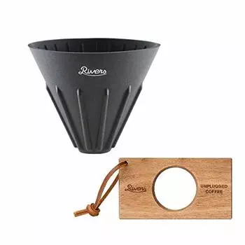 RIVERS Coffee Dripper Cave Reversible Black Coffee Dripper Holder lb 3 &