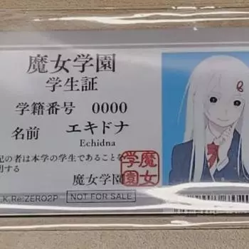 Rizero Ekidna Student Id Card
