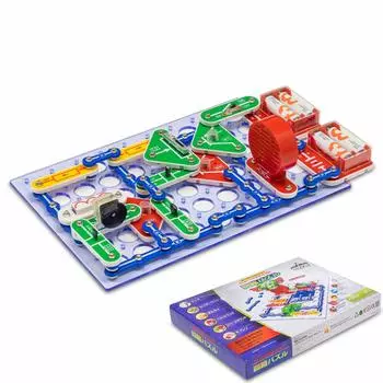 RiZKiZ Circuit Puzzle Электронная схема с японской электроникой без пайки Вводный блок [390 экспериментов] Иллюстрации, Руководство, Комплект,