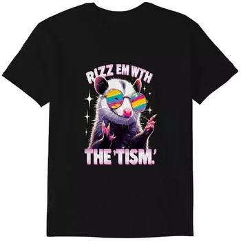Rizz Em With The Tism Funny Tshirt Classic T-shirt M