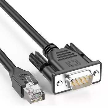 RJ45 - DB9 RS232 отладочный кабель папа - мама / папа удлинитель провод для маршрутизатора коммутатора последовательного порта управления 50
