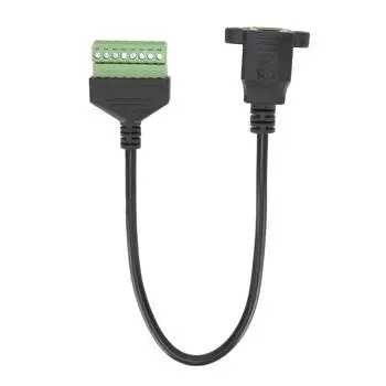 RJ45 Female Plug to 8 Pin Cable Short Network Adapter Extension Cable Solderless Terminal Green