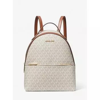РЮКЗАК MICHAEL KORS SHEILA СРЕДНИЙ С ПЕРЕДНИМ КАРМАНОМ MK SIGNATURE 35F3G6HB6B150 ВАНИЛЬ