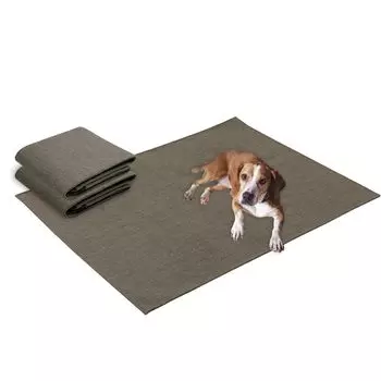 RK Pet Mat Waterproof Water Repellent Mat Set of 2 for Cats and Dogs Pet Sheets Water Repellent Carpet Toilet Underlay Mat L x 2 Anti-Slip Multi-Cover