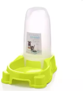 RKNYC Pet Automatic Автоматическая большая мини-кормушка для кошек и собак, поилка и столовые приборы, столовые приборы, емкость, моющийся, съемный, тип, нескользящий (розовый)