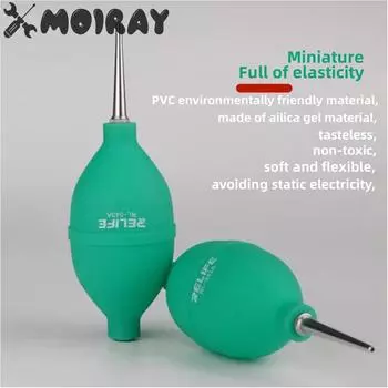 RL-043A Пылесос для ремонта телефона, воздушная груша, шариковая ручка для очистки пыли для печатной платы телефона, клавиатуры ПК, объектива камеры, 2 в 1