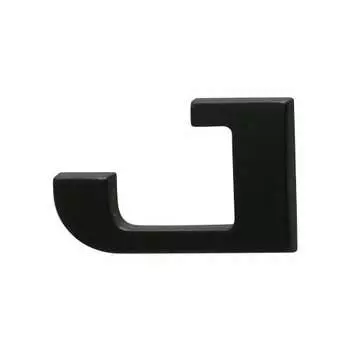 RL Emblem Customized Font Emblem Matte Black JCT430