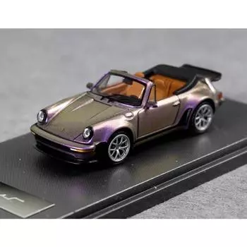 РМ 1:64 Фиолетовый Singer 930 Turbo Study Кабриолет Модель Литой Металлический Автомобиль Новая Коллекция