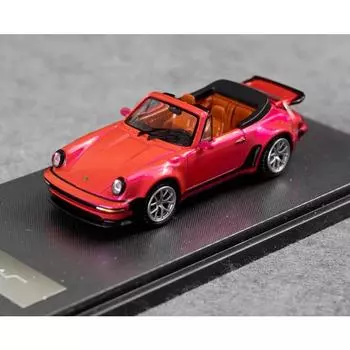 РМ 1:64 Pink Singer 930 Turbo Study Convertible Модель литой металлической машины Новая коллекция