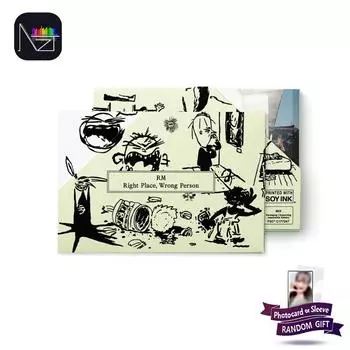 RM (БТС) 2-й сольный альбом «В нужном месте, не тот человек» (Альбомы Weverse вер.) 1PCS