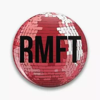 Rmft Диско Шар Настраиваемая Мягкая Кнопка Булавка Значок Воротник Любовник Милый Подарок Ювелирные Изделия Одежда Металлическая Нагрудная Булавка Брошь Декор Шляпа